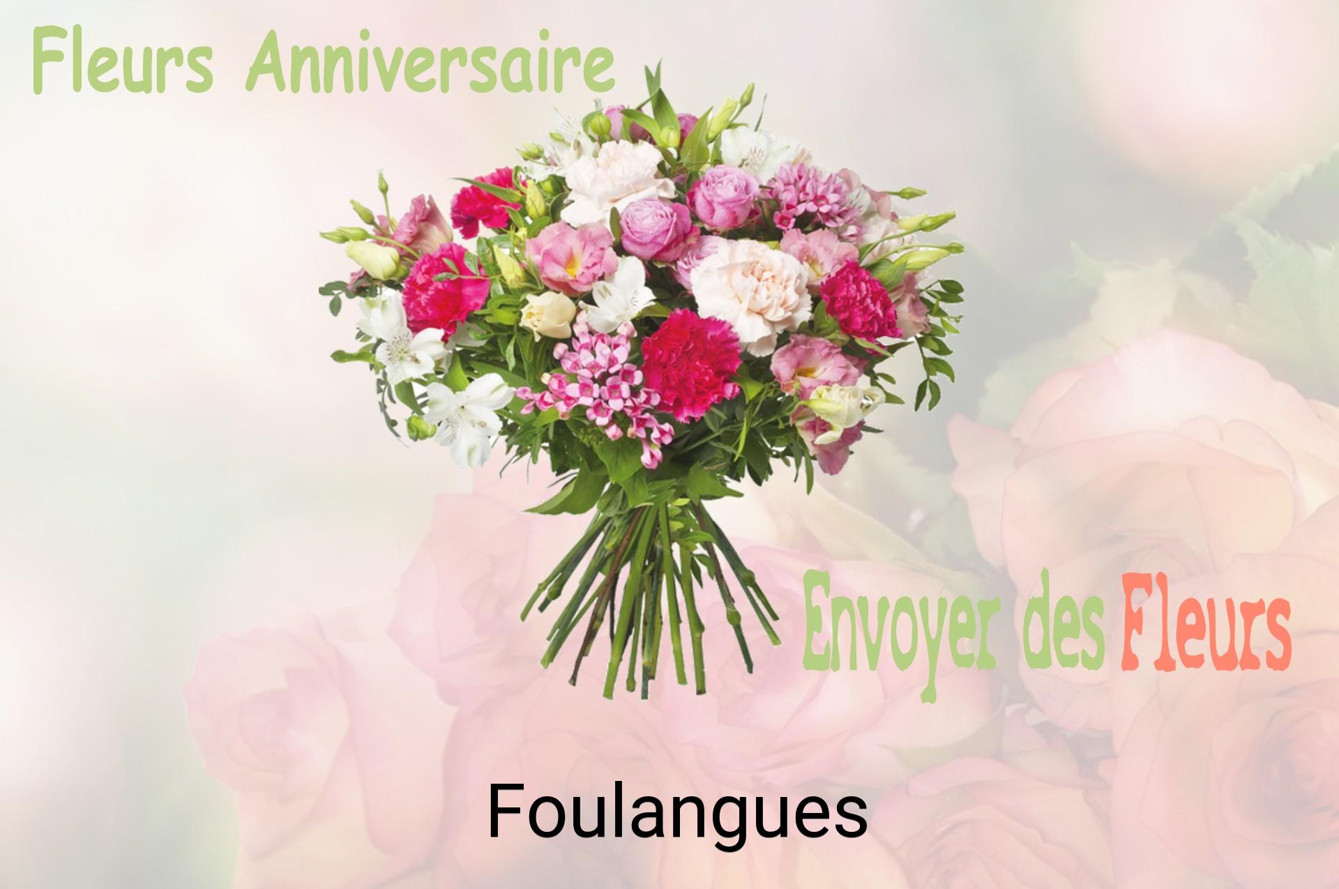 Bouquet de fleurs d’anniversaire livré à Foulangues