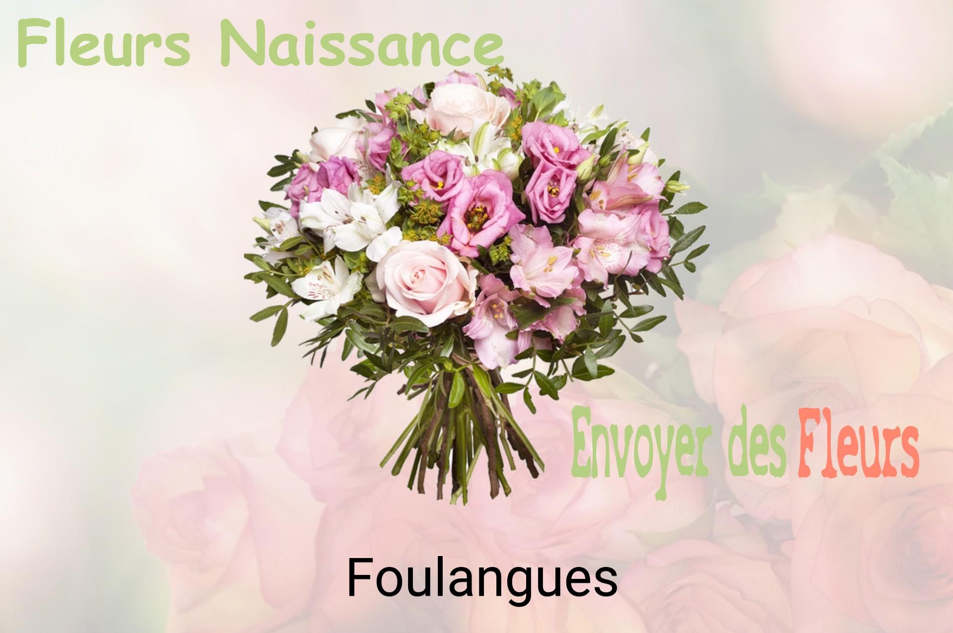Bouquet de fleurs de naissance livré à Foulangues